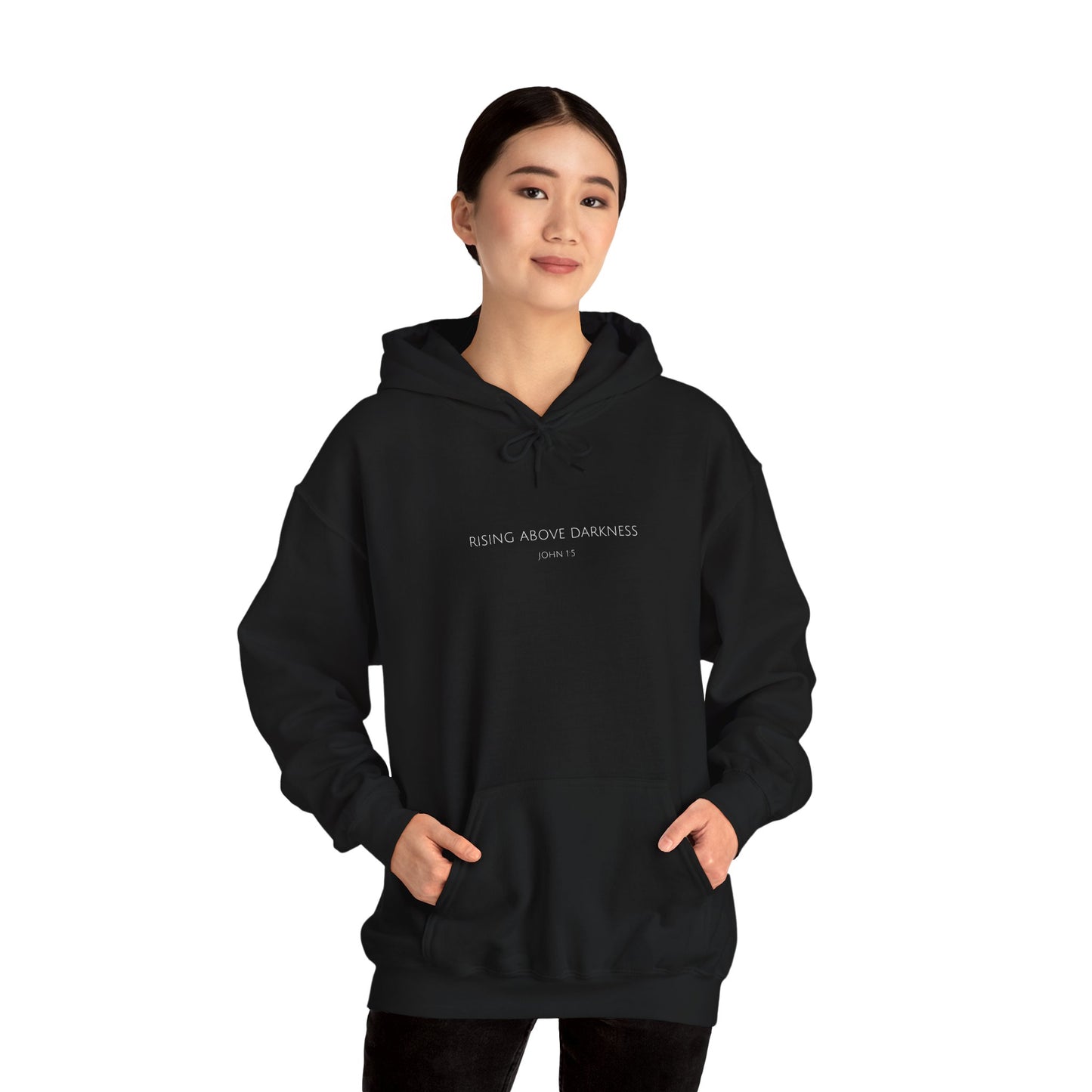 Rising Above Darkness John 1:5 | Christian Hoodie