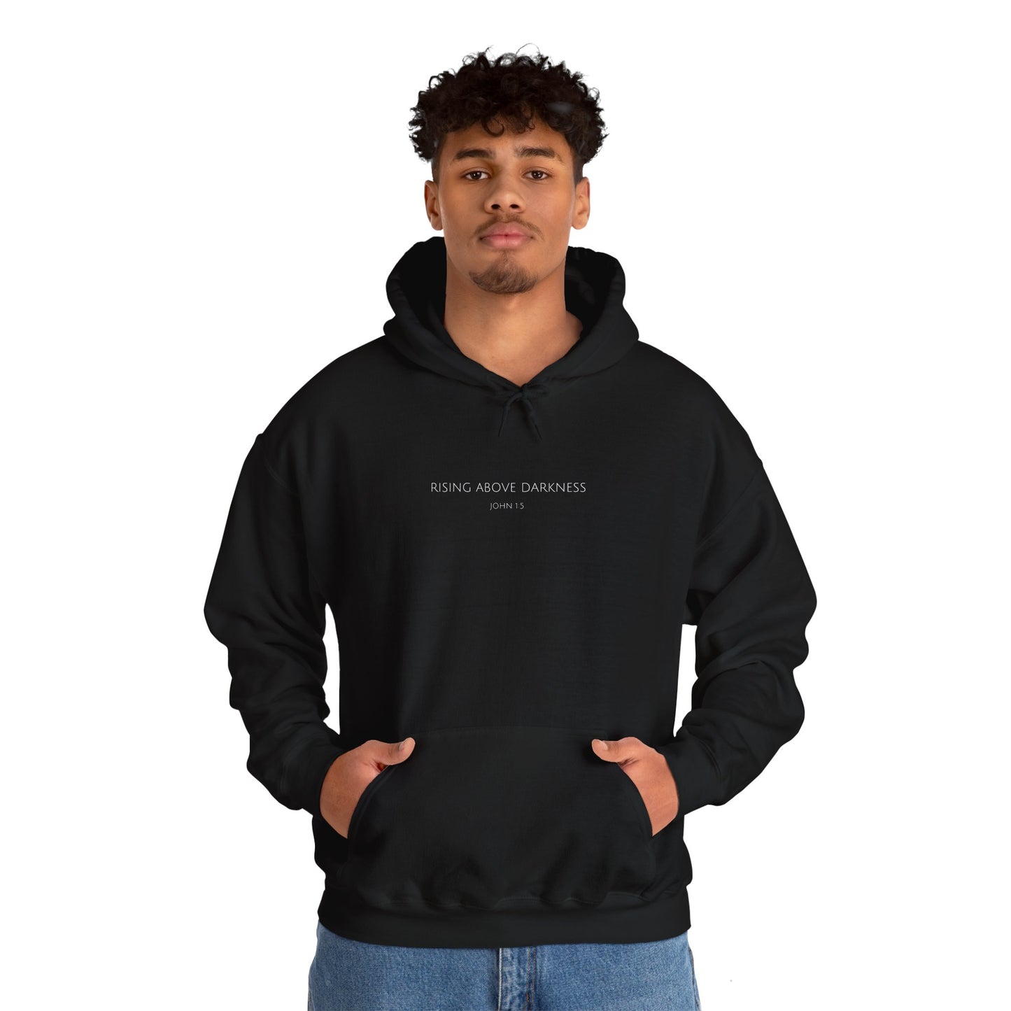 Rising Above Darkness John 1:5 | Christian Hoodie