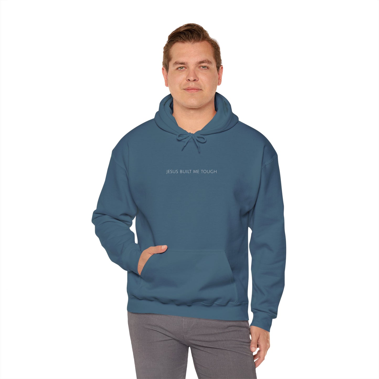 Jesus Built Me Tough | Christian Hoodie