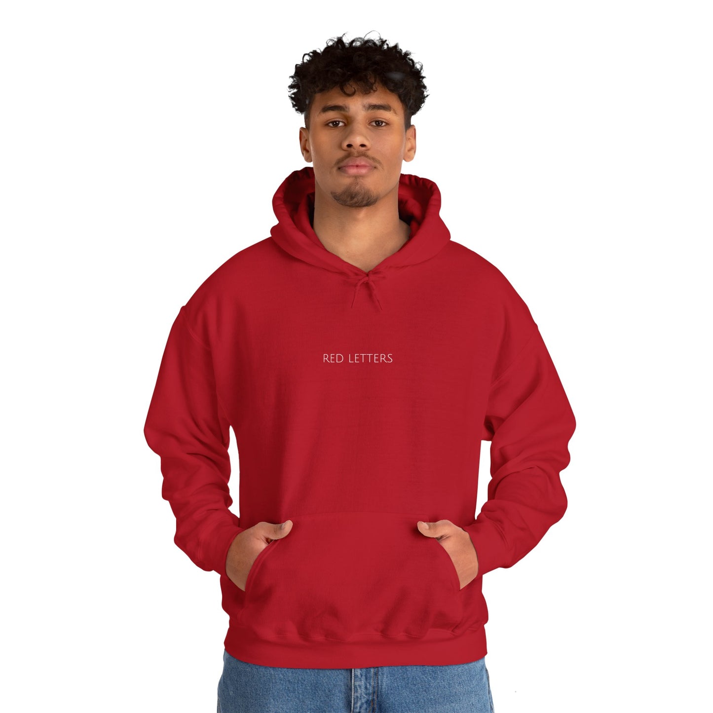 "Red Letters" Sleek & Cozy Hoodie | Unisex