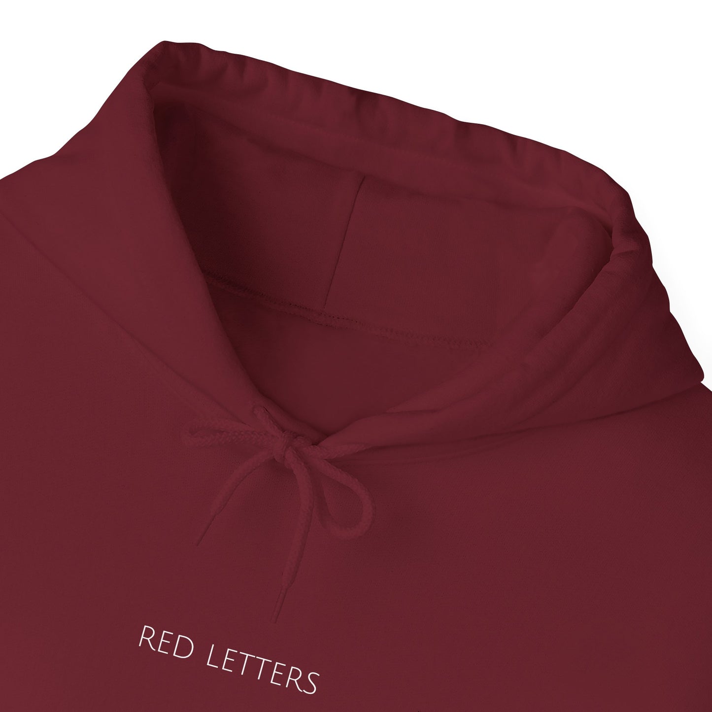 "Red Letters" Sleek & Cozy Hoodie | Unisex