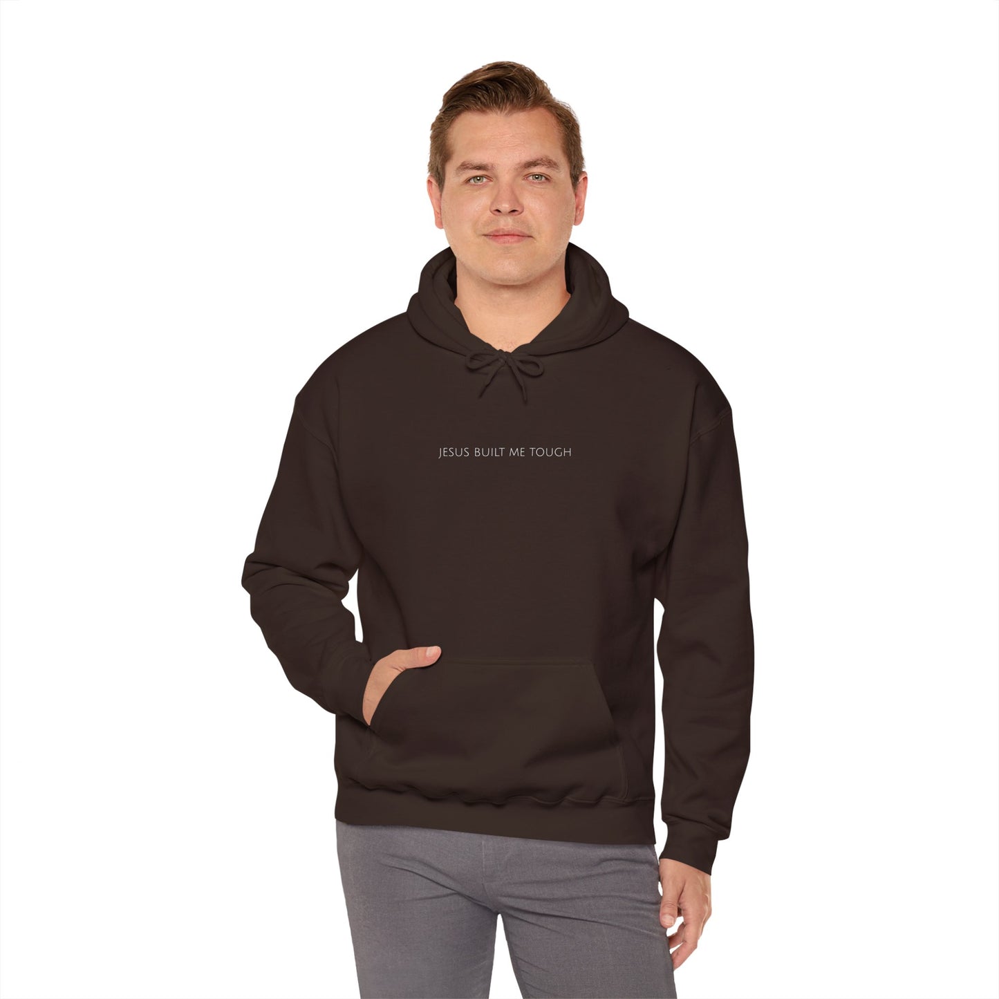 Jesus Built Me Tough | Christian Hoodie