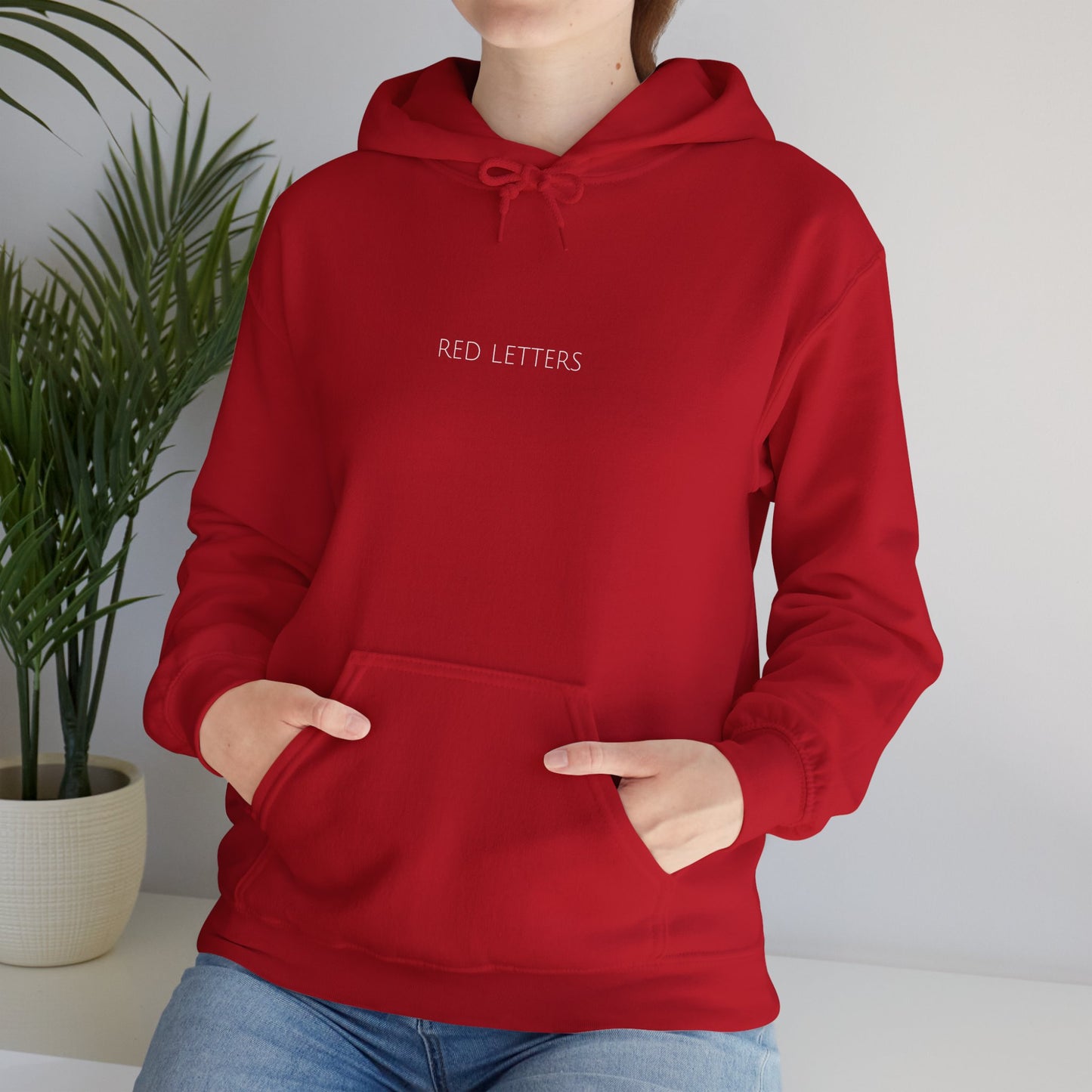 "Red Letters" Sleek & Cozy Hoodie | Unisex